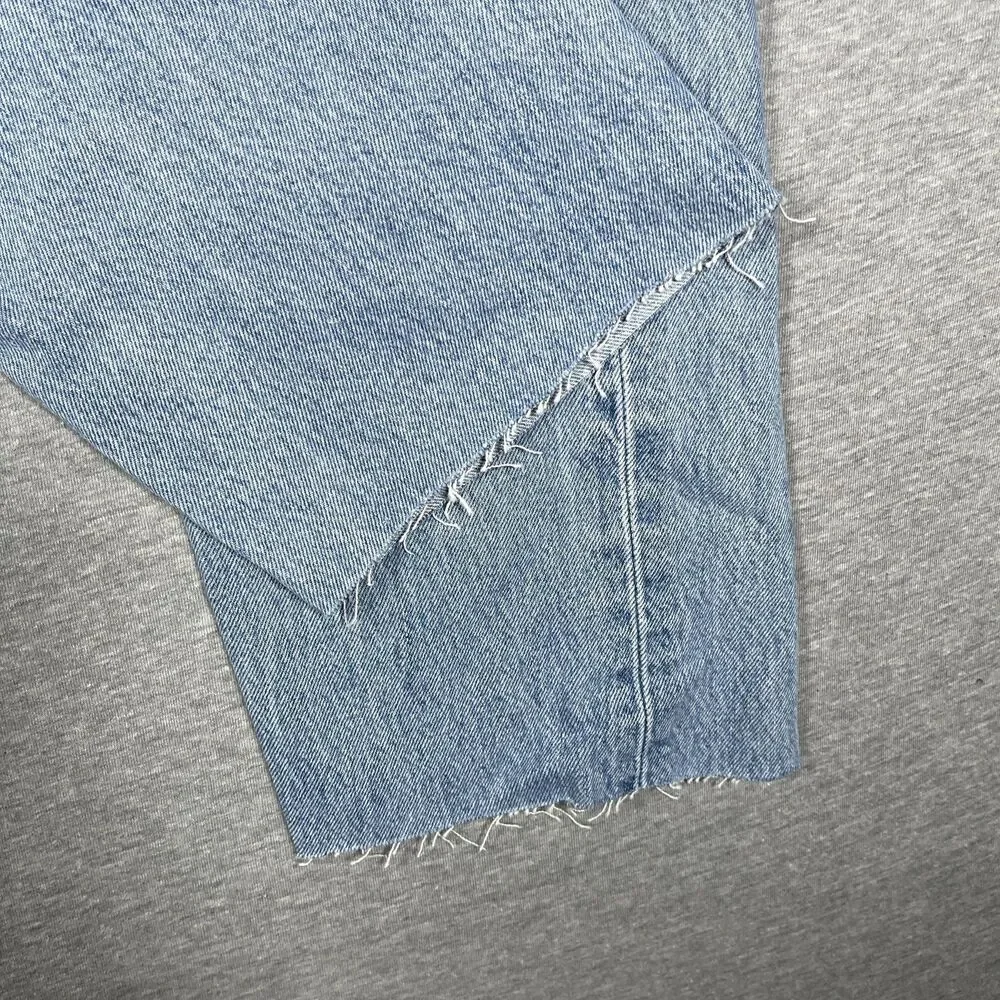 VTG Levi's 501 Jeans Mens 34x34 (32x29) Light Wash Straight Classic Button Fly